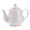 White Porcelain Teapot - Elegant, Decorative White Tea Pot (Serves 3 Cups - Holds 24 Oz, 720 ml)